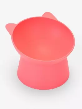 Миска для животных КИСА 0.2 л, Soft-touch, розовый
