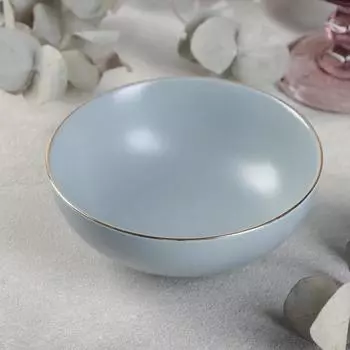 Миска керамическая «Грейс», 380 мл, d=12,5 см, цвет серый