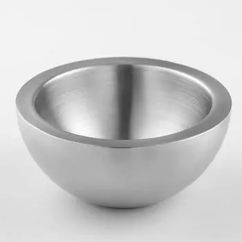 Миска круглая, 500 мл, d=16 см, цвет серебристый