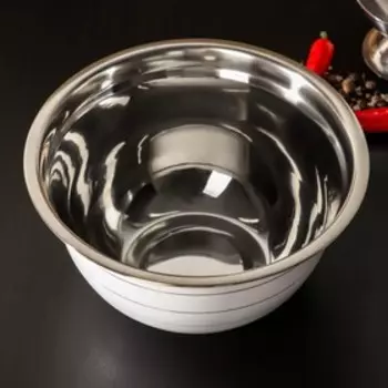 Миска Доляна light, 800 мл, d=16 см, цвет белый