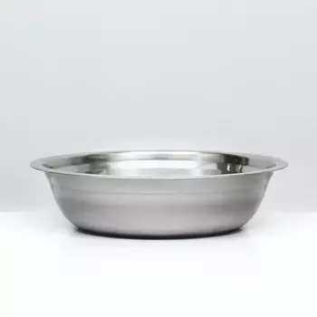 Миска металлическая эконом, 1,5 л, 25 х 6 см