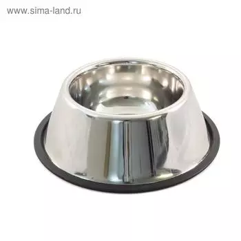 Миска металлическая Triol для спаниеля на резинке, 800 мл