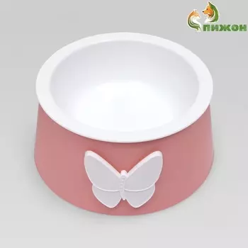 Миска пластиковая 14 х 8 см, микс цветов