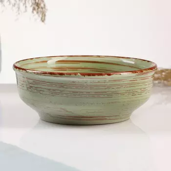 Салатник Борисовская керамика «Мята», 500 мл, 15,56 см, зелёный