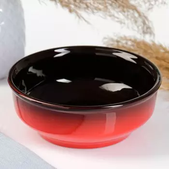 Салатник Борисовская керамика «Красная», 500 мл, 15,56см, красный