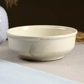 Миска "Русская средняя" 0,8л / 17,5х7см, шебби