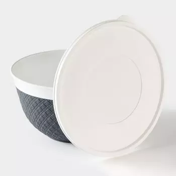 Миска с крышкой, 1,2 л, 1710 см, цвет МИКС