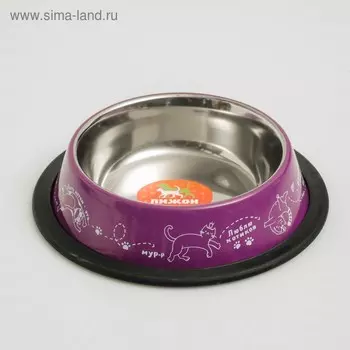 Миска с нескользящим основанием "Пижон. Мурр", 230 мл