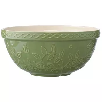 Миска с рельефным узором Ягоды Тайги, цвет зелёный, 2.5 л