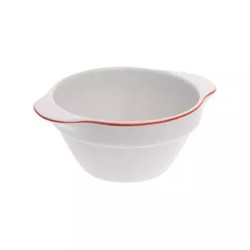 Миска с ручками, декор «Паста»