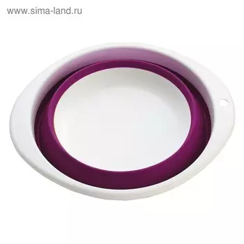 Миска складная 29,7 х 26,5 х 3,7 см пластик цвет МИКС