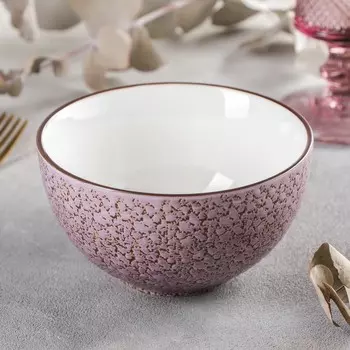 Миска Splash, d=13 см, 600 мл, цвет сиреневый