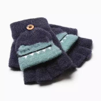 Митенки детские MINAKU, 17 см, синие