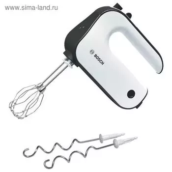 Миксер Bosch MFQ4020, ручной, 450 Вт, 5 скоростей, чёрно-белый