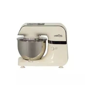 Миксер Hiberg MP 1040 DY, планетарный, 1000 Вт, 4 л, 6 режимов, бежевый