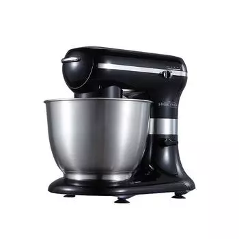 Миксер Hiberg MP 1255 B, планетарный, 1000 Вт, 5.5 л, 5 режимов, чёрный
