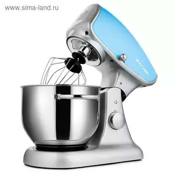 Миксер Kitfort КТ-1336-1, планетарный, 1000 Вт, 5 л, 3 насадки, голубой