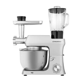 Миксер MAUNFELD MF-421S PRO, 1500 Вт, 6.2 л, 6 скоростей, нержавеющая сталь