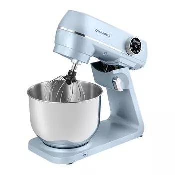 Миксер MAUNFELD MF-423BL, планетарный, 1800 Вт, 6.5 л, 10 скоростей, голубой