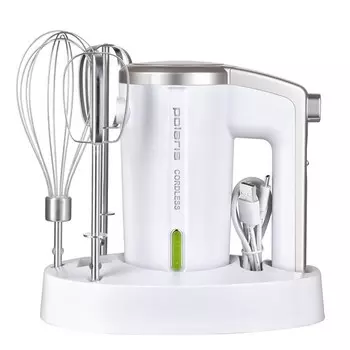 Миксер Polaris PHM 2024, ручной, 200 Вт, белый