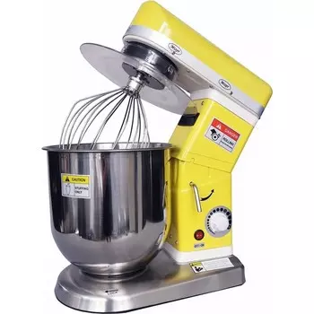 Миксер VIATTO VA-SMB10Y, планетарный, 500 Вт, 10 л, плавная регулировка, жёлтый