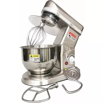 Миксер VIATTO VA-SMB5SS, планетарный, 500 Вт, 5 л, плавная регулировка, серебристый