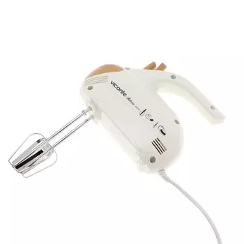 Миксер Viconte VC-353 350 W, ручной, 350 Вт, 5 скоростей, бело-бежевый