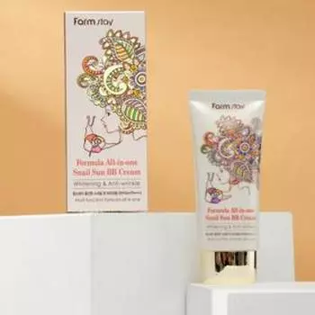 Многофункциональный BB-крем FarmStay, с экстрактом улитки, SPF 50 , 50 мл