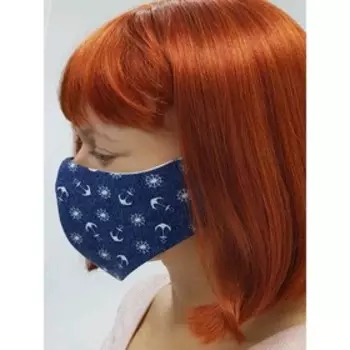 Многоразовая защитная маска, цвет синий