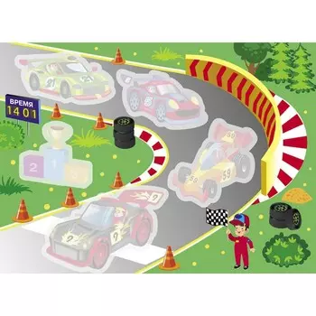 Многоразовые водные раскраски. Выпуск 1. Гонки