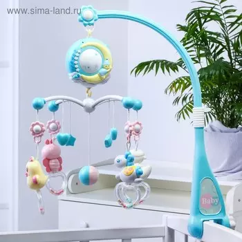 Мобиль музыкальный «Месяц», работает от батареек + пульт