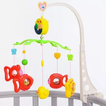 Мобиль музыкальный, заводной «Рыбки»