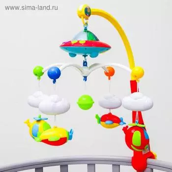 Мобиль музыкальный «Небо» с ночником, пульт управления