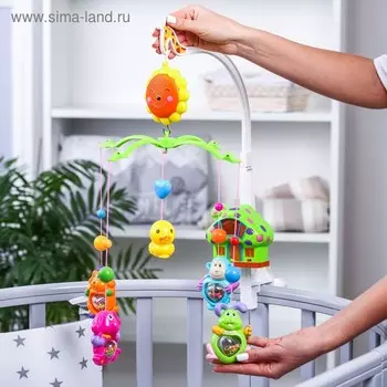 Мобиль музыкальный на кроватку «Пряничный Домик №2», заводной, МИКС