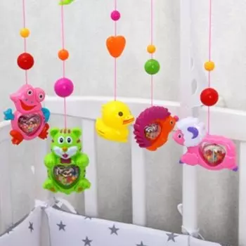 Мобиль музыкальный «Солнышко. Зоопарк», заводной