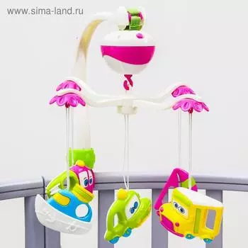 Мобиль музыкальный «Транспорт», на батарейках