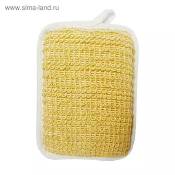 Мочалка Beauty Format натуральная брус, крапива + хлопок