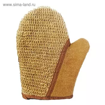 Мочалка Beauty Format натуральная, рукавица, джут