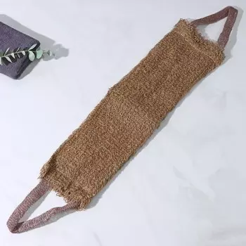 Мочалка для тела Доляна «Джутовая», 1255 см