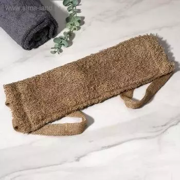 Мочалка для тела Доляна «Джутовая», 1245 см