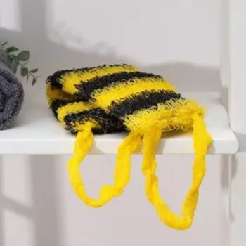 Мочалка для тела Доляна «Пчёлка», 1245 см