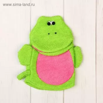 Мочалка-рукавичка, цвет МИКС