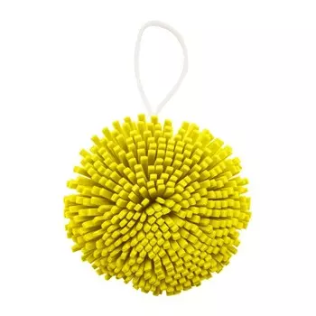 Мочалка-спонж для тела Solomeya, жёлтая