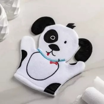 Мочалка-варежка для тела детская Доляна «Барбоскин»