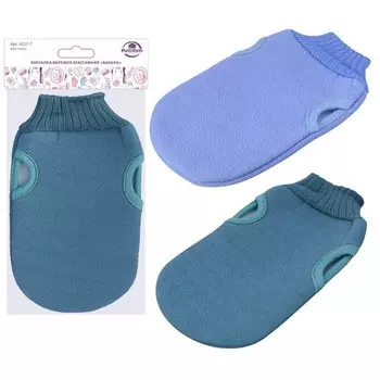 Мочалка-варежка массажная Мультидом «Банька», 13х22 см, МИКС