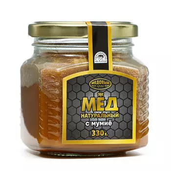 Мёд алтайский с мумие, 2 банки по 300 г