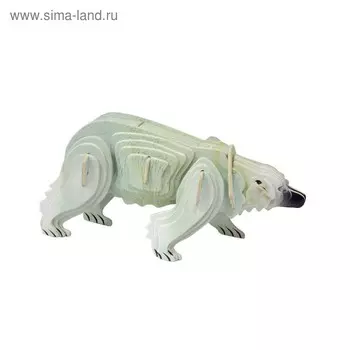 3D-модель сборная деревянная Чудо-Дерево «Белый медведь»