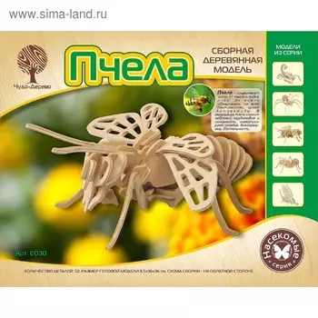 3D-модель сборная деревянная Чудо-Дерево «Пчела»
