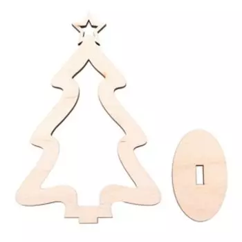 Модель из дерева «Ёлка сборная №1»