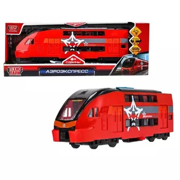 Модель локомотива поезда «Аэроэкспресс», свет, звук, 30 см, инерция